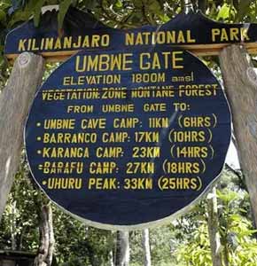 6 Days Umbwe Route